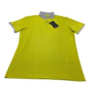 Galvin Green Manolo Golf Polo Shirt Mens XL Sunny Lime Cool Grey White‎